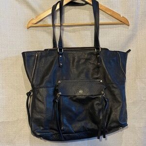 Kona black leather purse